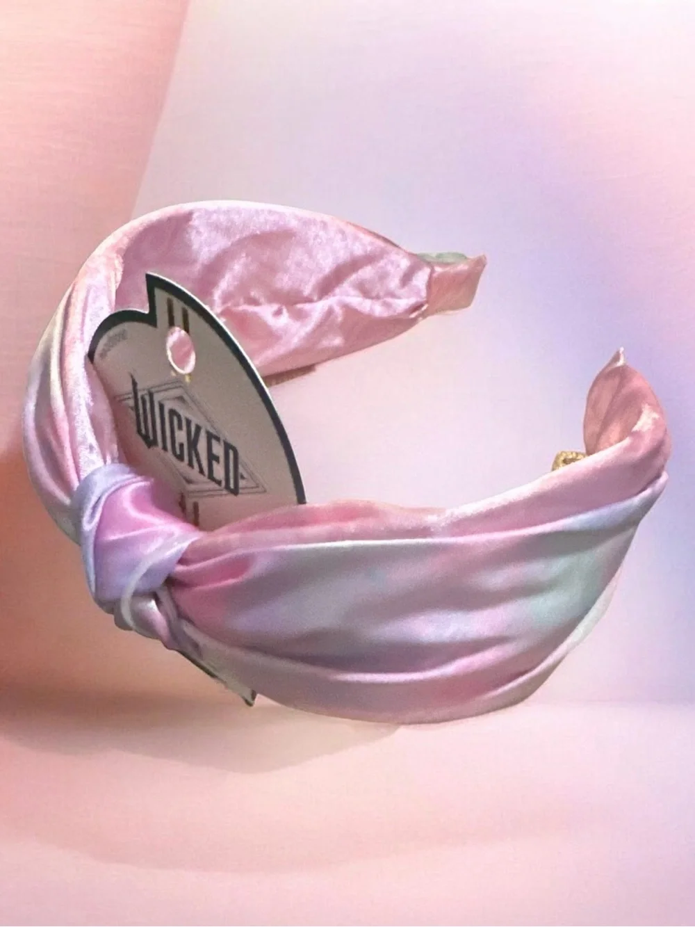 Scunci Pink Satin Knot Headband